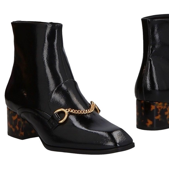 Stella McCartney Shoes - Stella McCartney Ankle Boot NIB! Black Gold!